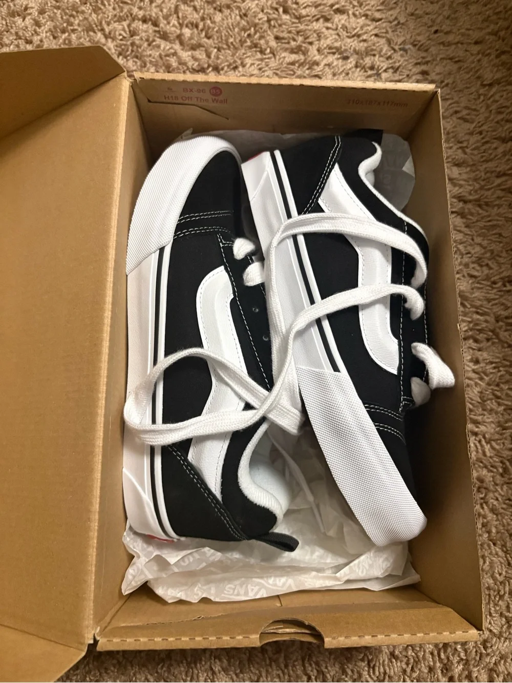 Vans Kids Black & White Old Skool Sneakers